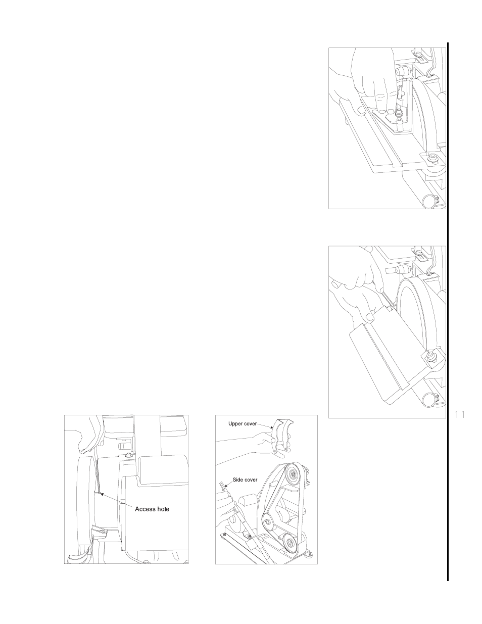 Disc table adjustments, Changing abrasive belts | Wilton 4002 User Manual | Page 11 / 20