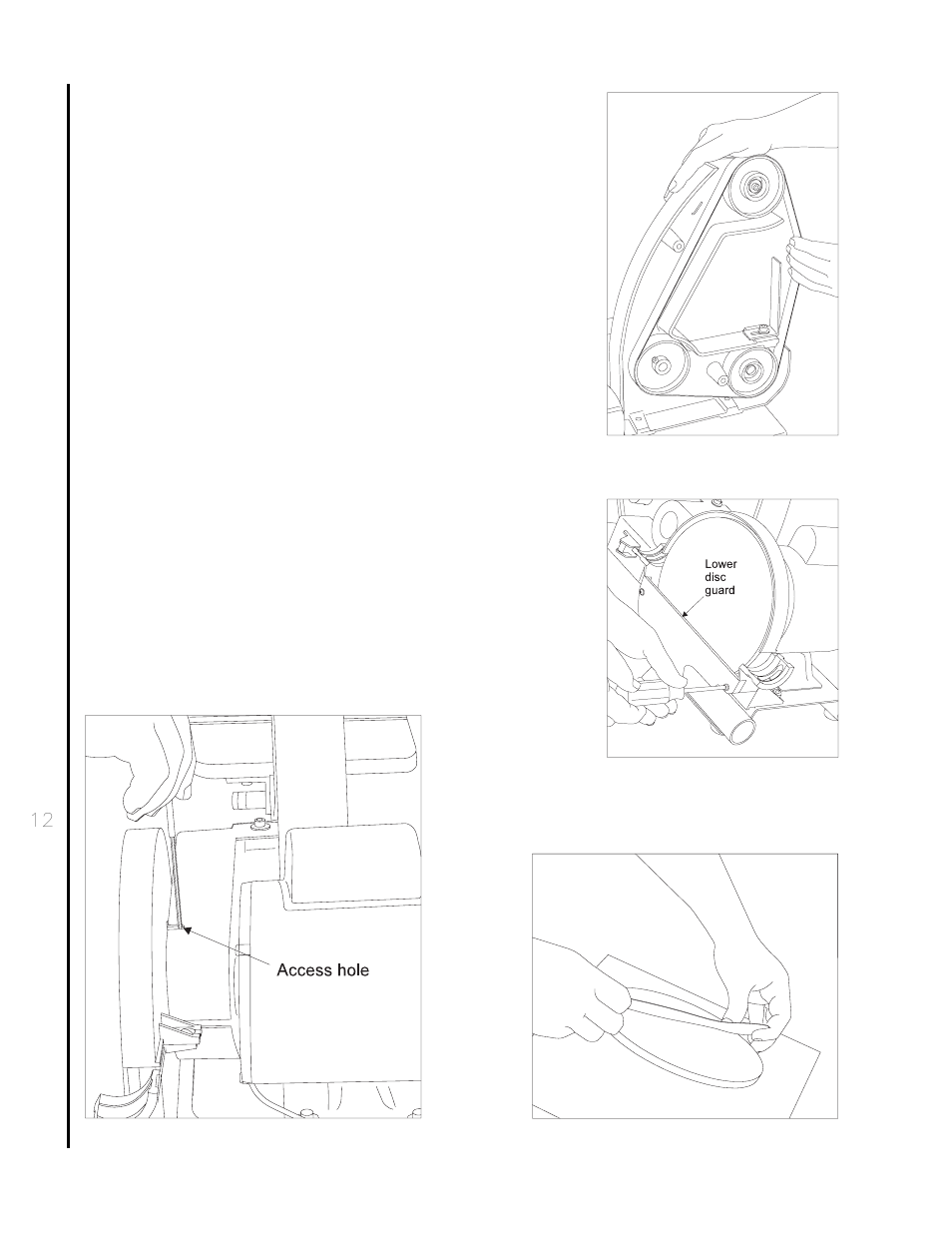 Changing abrasive belts (continued), Changing abrasive discs | Wilton 4002 User Manual | Page 12 / 20