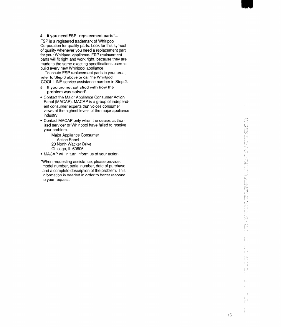 Whirlpool EC510 User Manual | Page 15 / 16