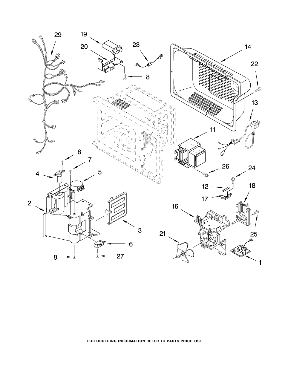 Oven interior, Oven interior parts | Whirlpool GM8155XJB2 User Manual | Page 3 / 8