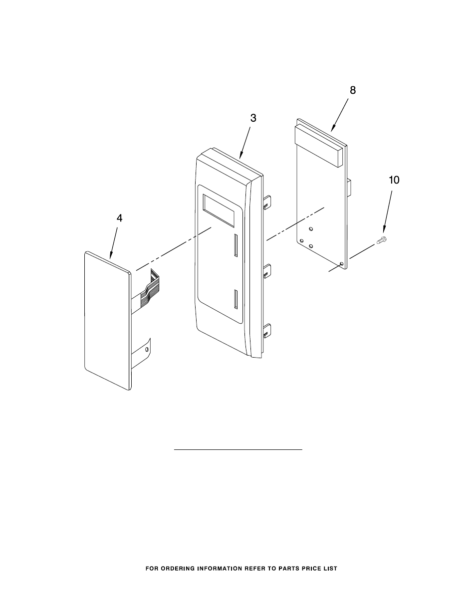 Control panel, Control panel parts | Whirlpool GM8155XJB2 User Manual | Page 7 / 8