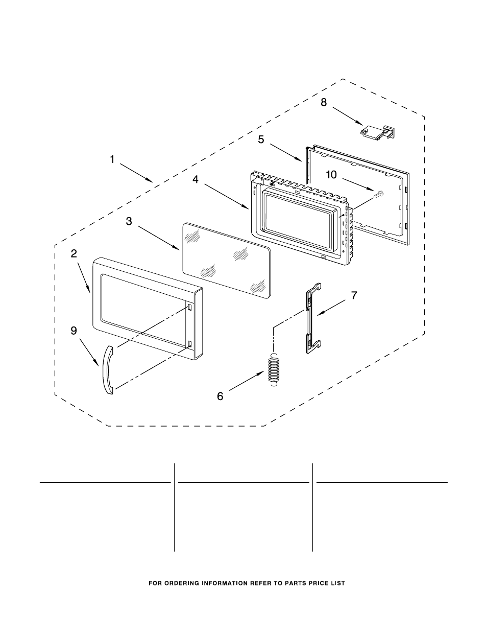 Oven door, Oven door parts | Whirlpool GM8155XJB2 User Manual | Page 8 / 8