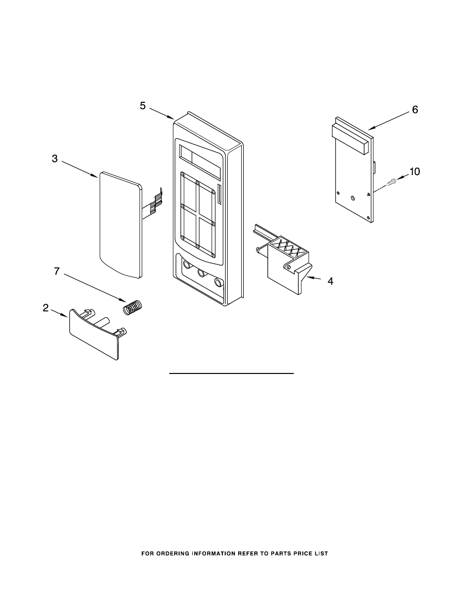 Control panel, Control panel parts | Whirlpool MT4155SPQ1 User Manual | Page 2 / 6