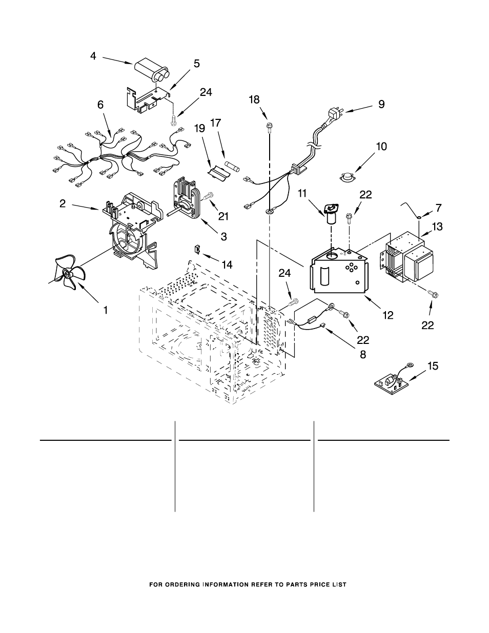 Oven interior, Oven interior parts | Whirlpool MT4155SPQ1 User Manual | Page 5 / 6