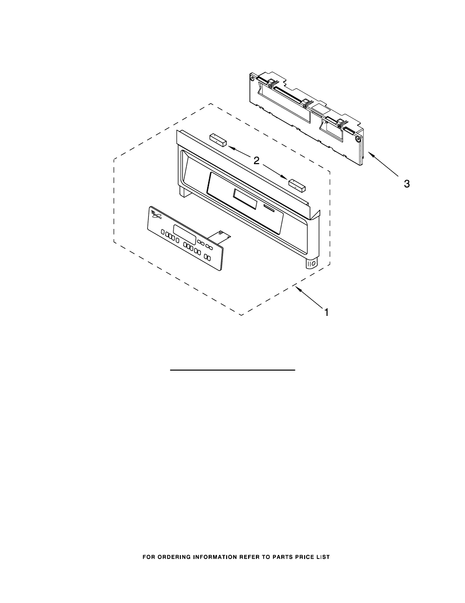 Illus. part, No. no. description, Control panel parts | Whirlpool RS696PXGB12 User Manual | Page 5 / 9
