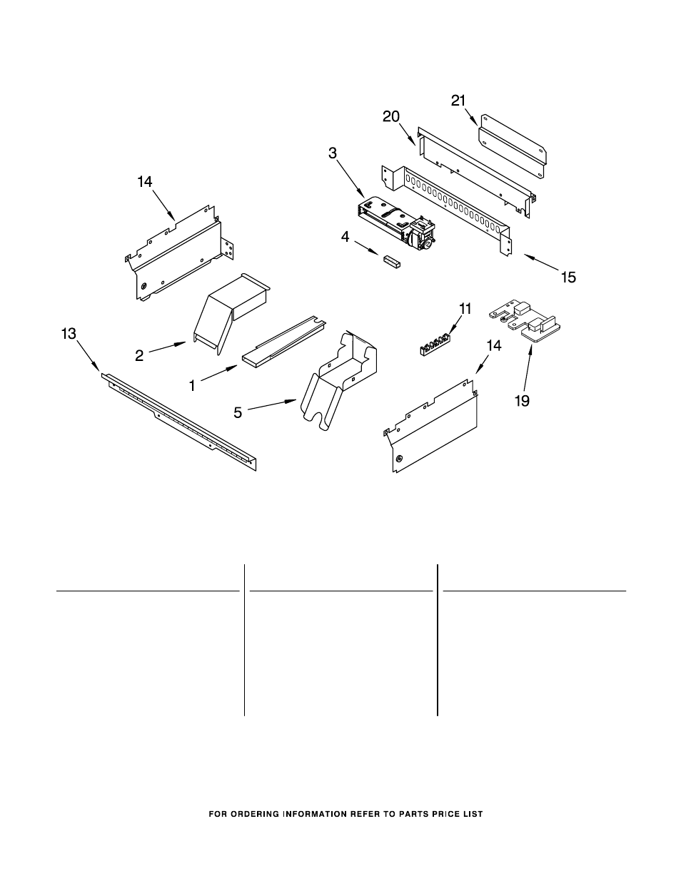 Illus. part, No. no. description, Top venting parts | Whirlpool RS696PXGB12 User Manual | Page 7 / 9