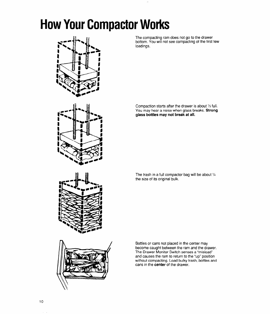 How your compactor wot1(s | Whirlpool TC4700X User Manual | Page 10 / 16