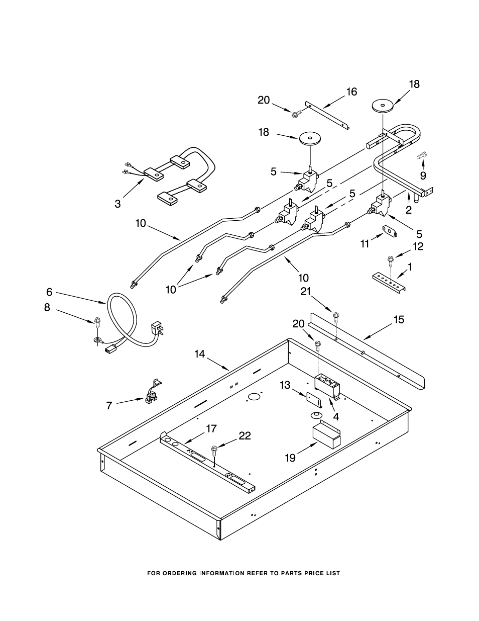 Burner box, gas valves, and switches | Whirlpool GLT3057RQ01 User Manual | Page 3 / 4