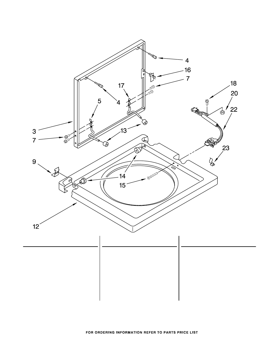 Washer top and lid, Washer top and lid parts | Whirlpool LTG5243DZ0 User Manual | Page 8 / 19