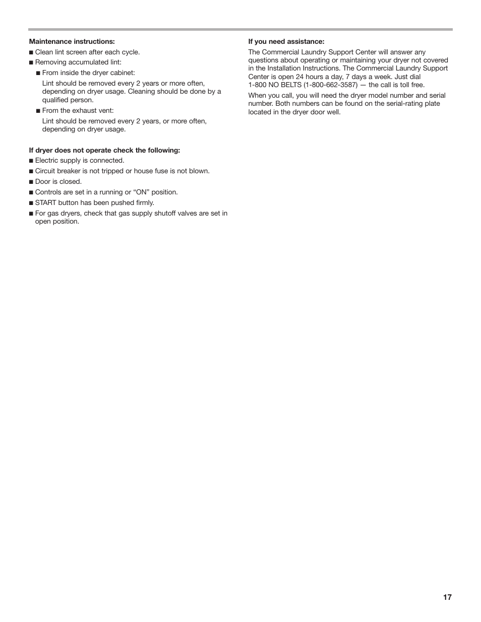 Whirlpool 8TCEM2760KQ0 User Manual | Page 17 / 36
