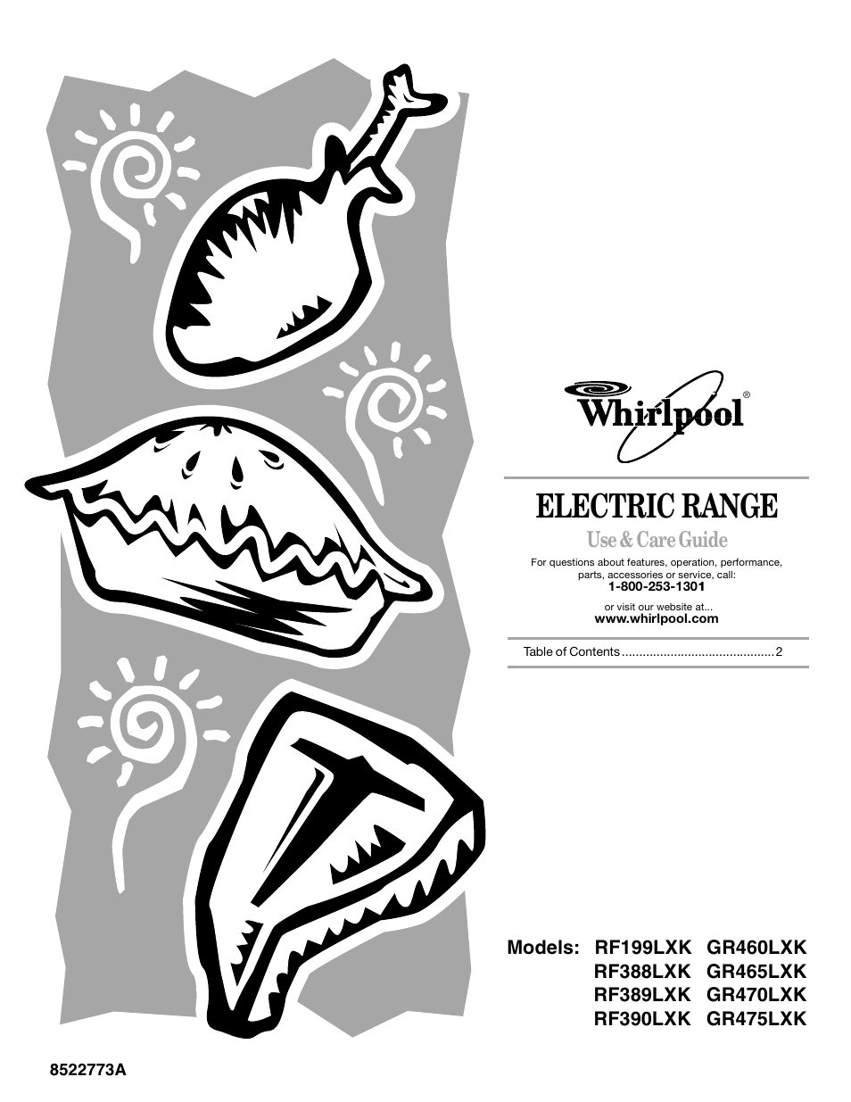 Whirlpool 8522773A User Manual | 24 pages