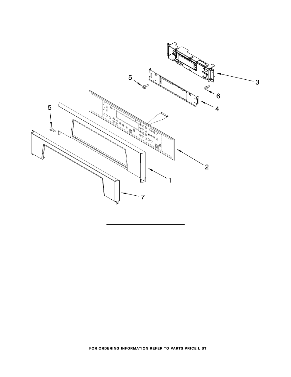 Control panel, Control panel parts | Whirlpool GBS277PRS01 User Manual | Page 3 / 7