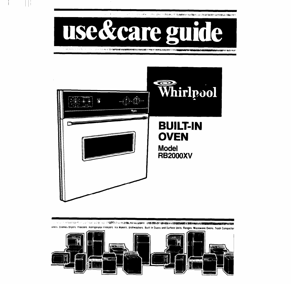 Whirlpool RB2000XV User Manual | 20 pages