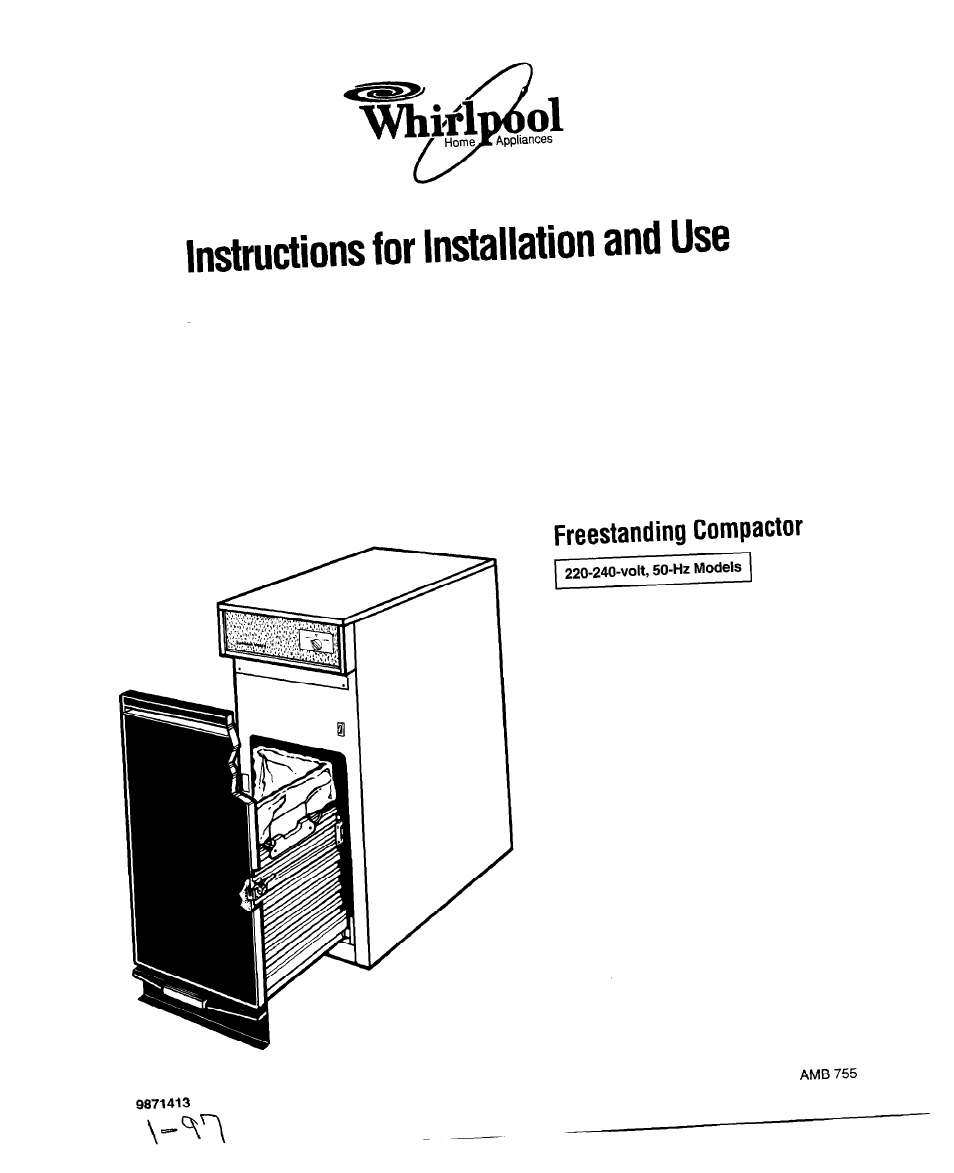 Whirlpool 220-240~volt User Manual | 18 pages