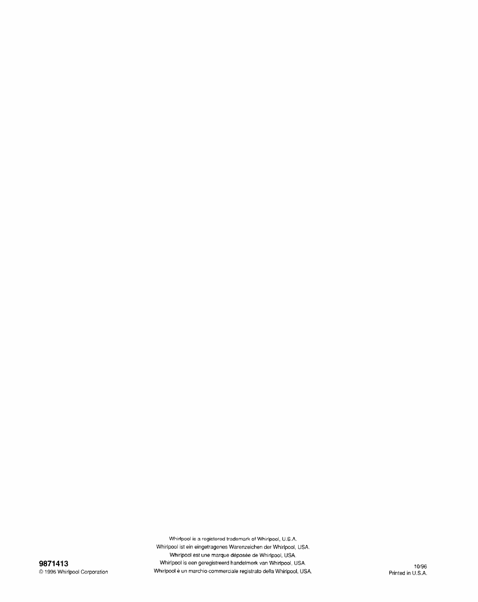 Whirlpool 220-240~volt User Manual | Page 18 / 18
