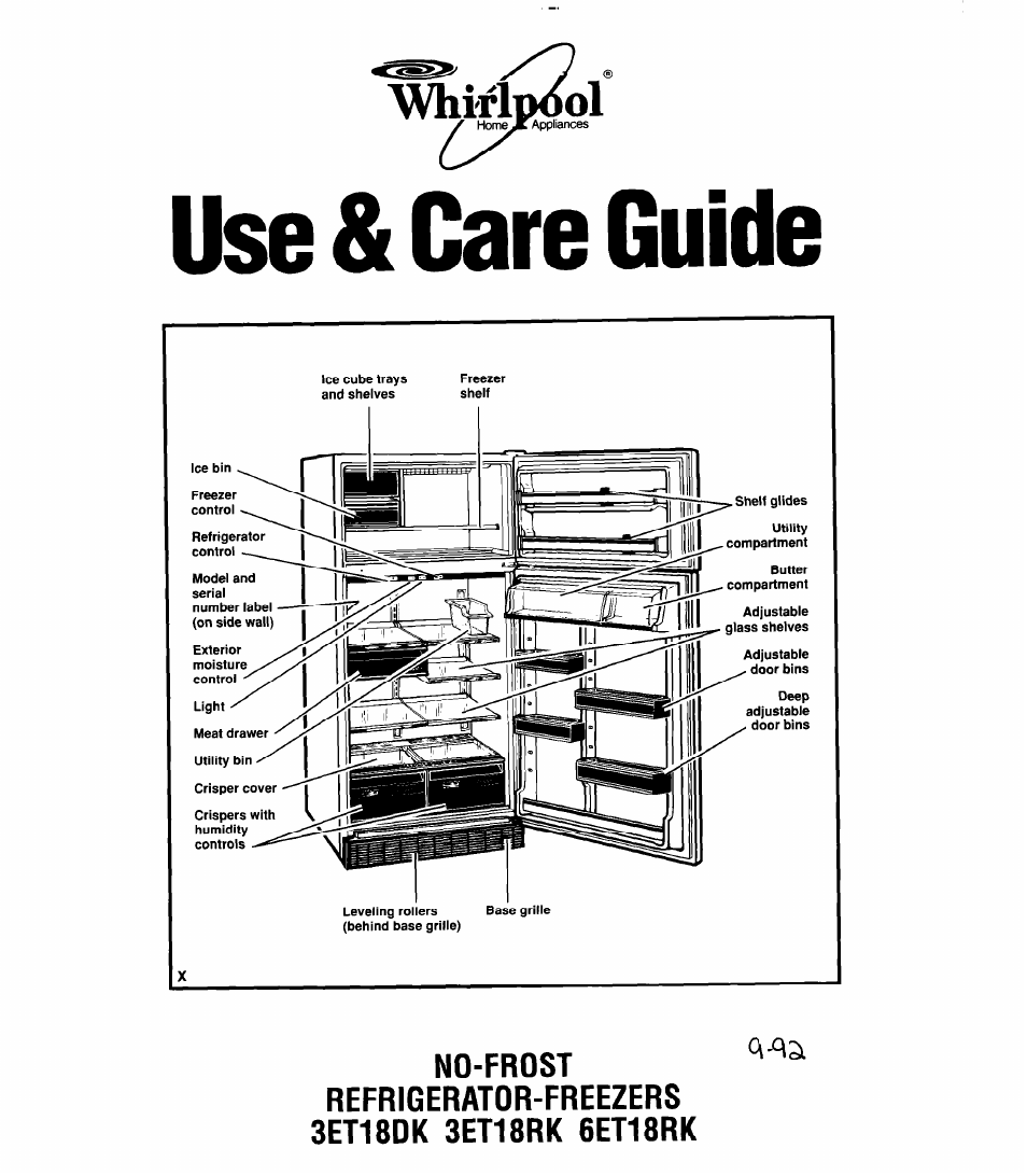 Whirlpool 6ET18RK User Manual | 16 pages