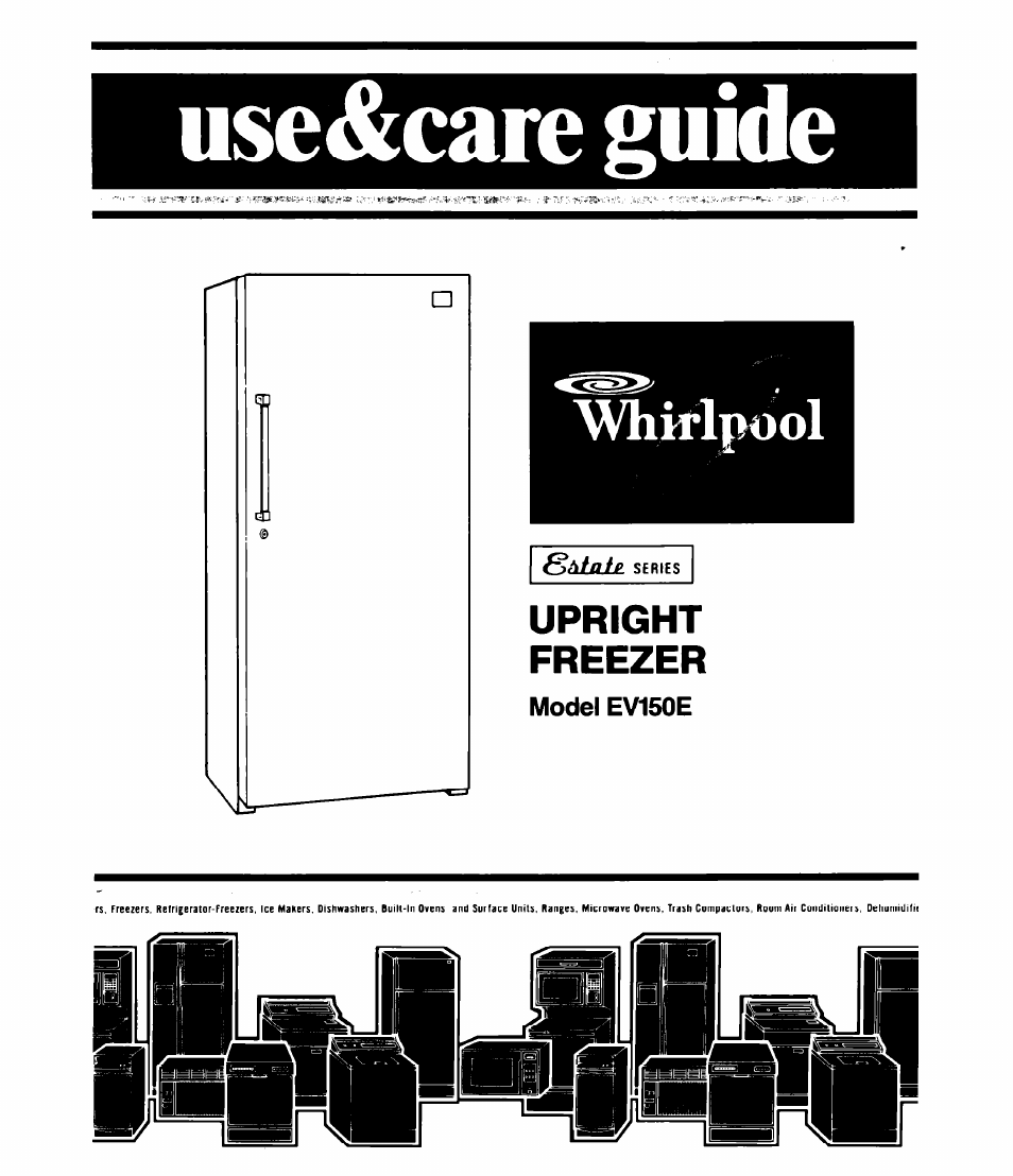 Whirlpool EV150E User Manual | 12 pages