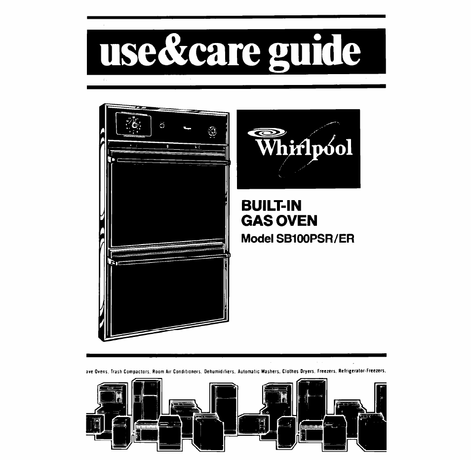 Whirlpool SB100PER User Manual | 16 pages