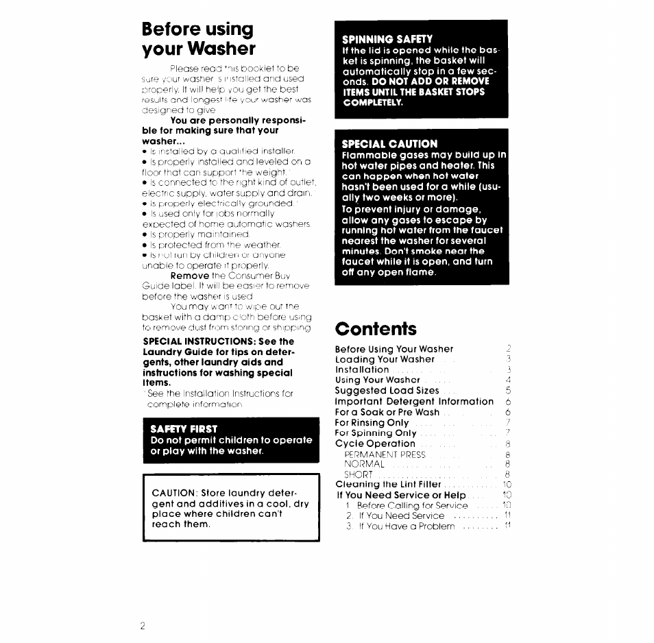 Whirlpool LC4500XK User Manual | Page 2 / 12