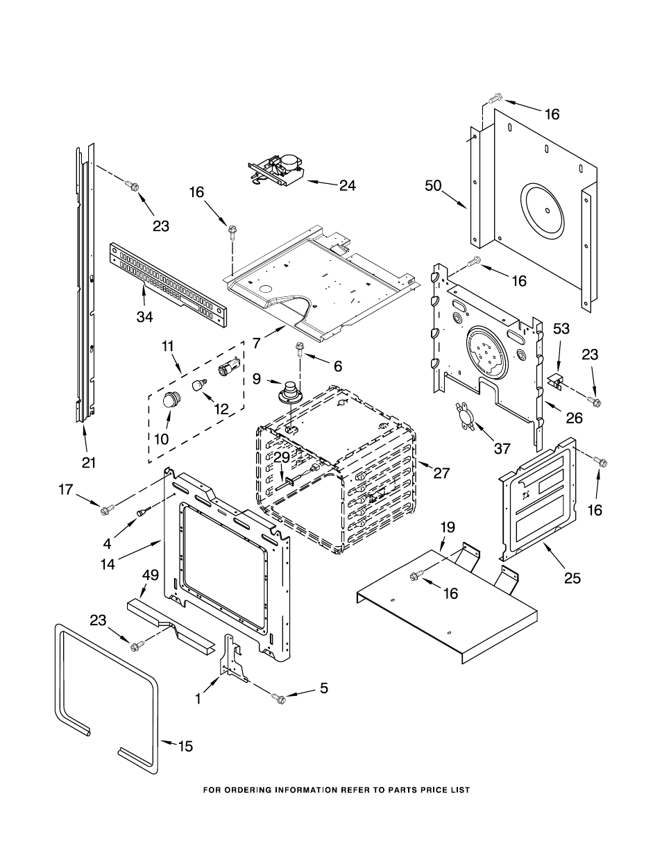 Upper oven, Upper oven parts | Whirlpool RBD245PRB00 User Manual | Page 3 / 10