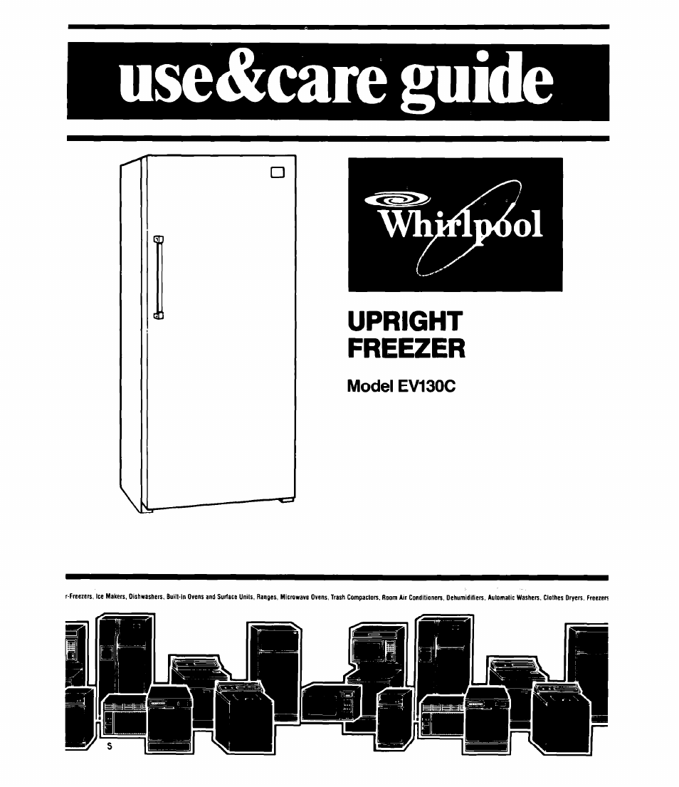 Whirlpool EV130C User Manual | 12 pages