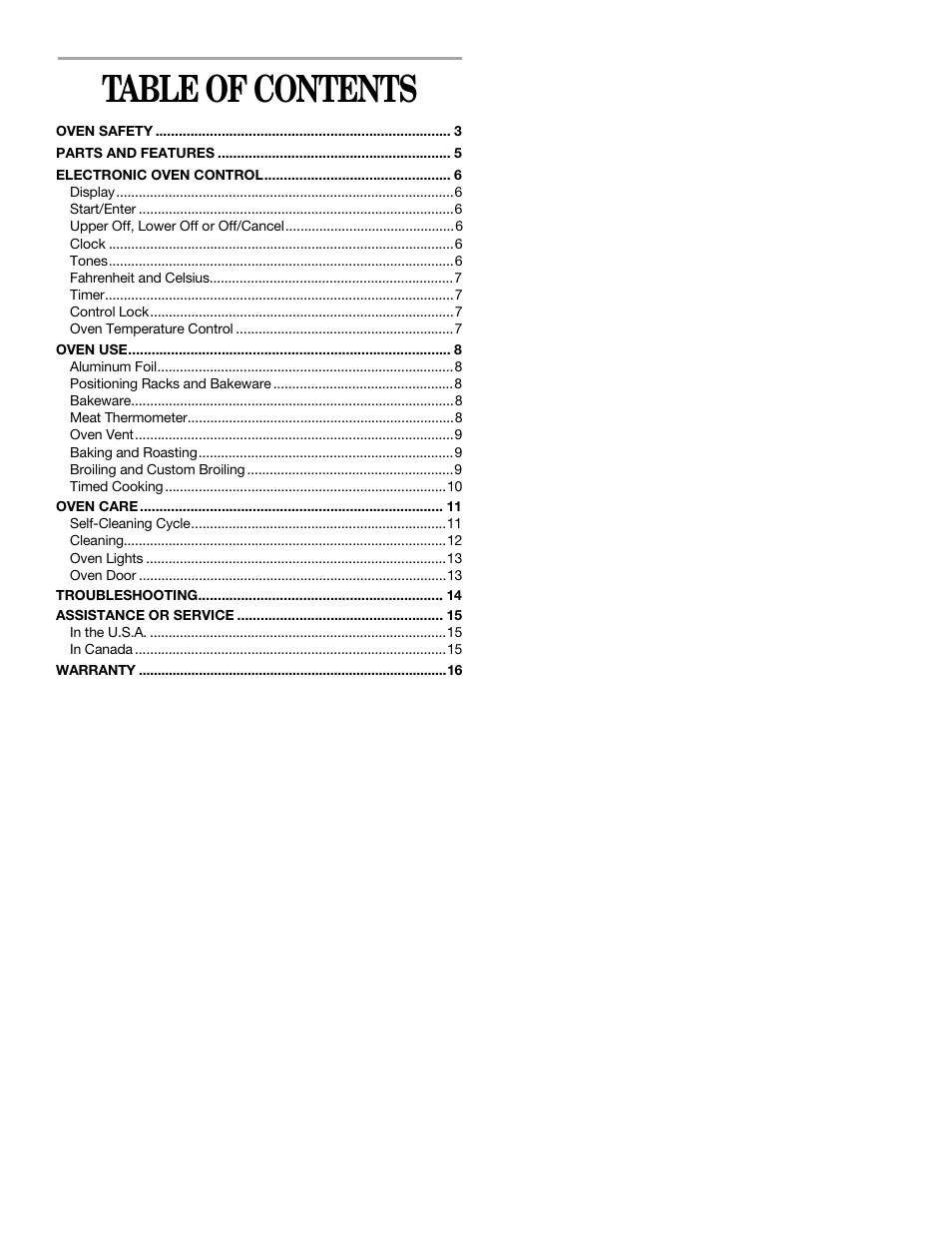 Whirlpool YRBS305 User Manual | Page 2 / 16