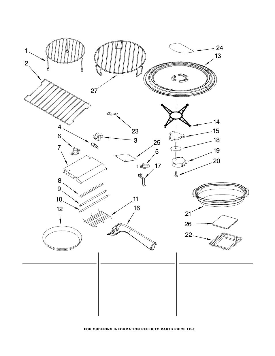 Rack and turntable, Rack and turntable parts | Whirlpool GH7208XRT0 User Manual | Page 6 / 8