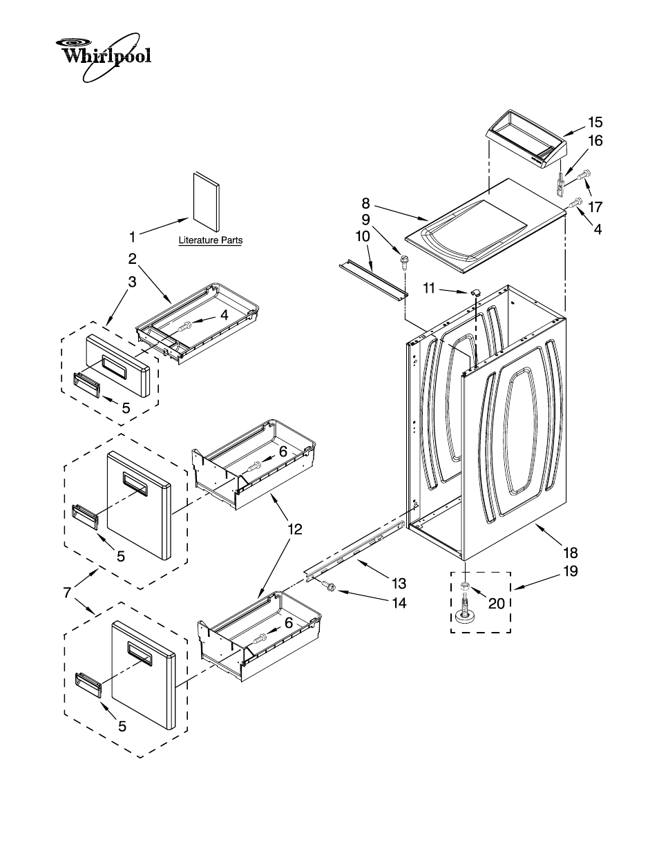 Whirlpool Laundry WVP5000SQ0 User Manual | 2 pages