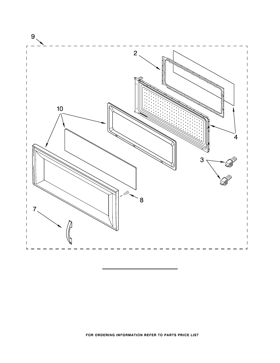 Door, Door parts | Whirlpool GH4155XPS1 User Manual | Page 2 / 7