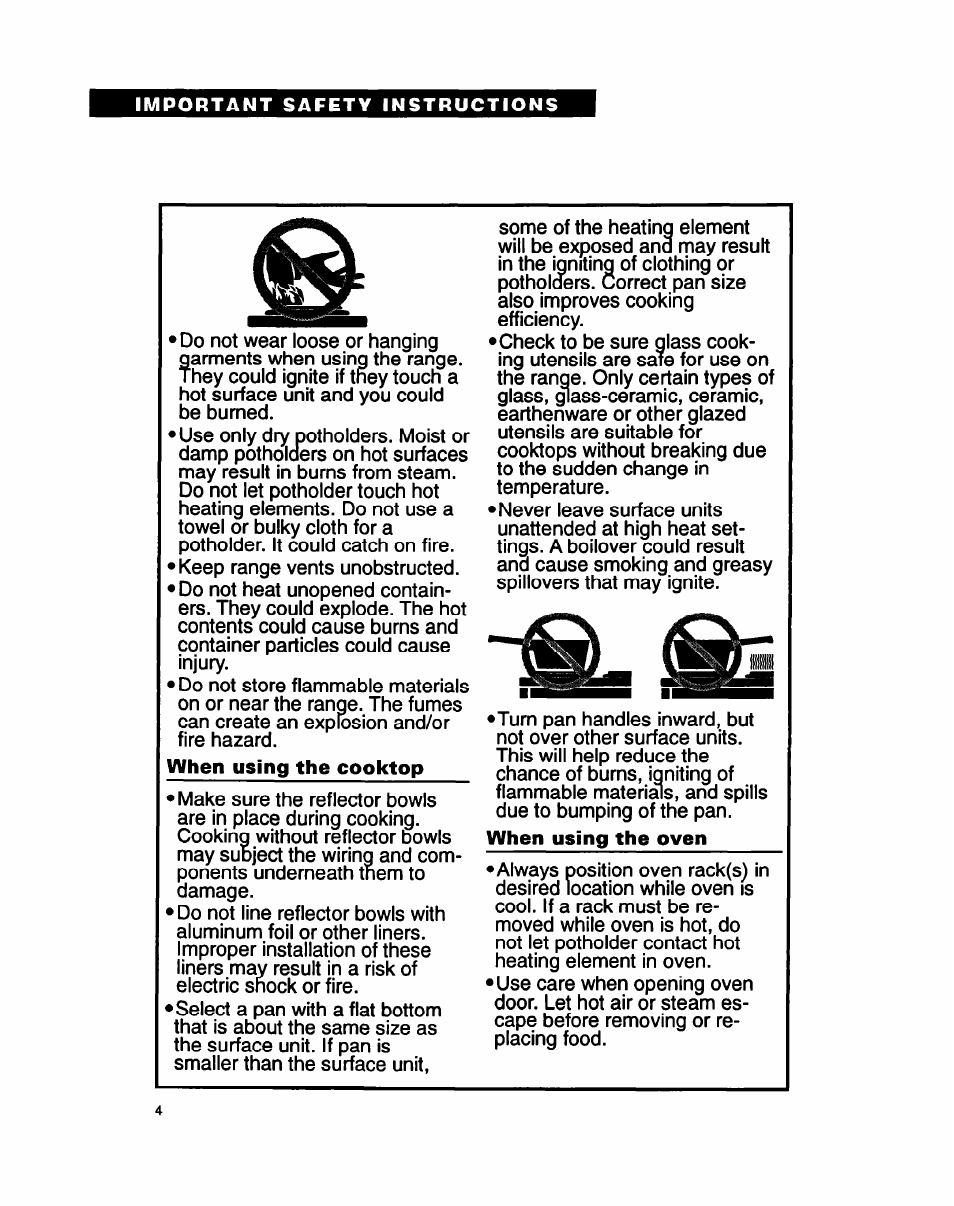 Whirlpool FEP310B User Manual | Page 4 / 26