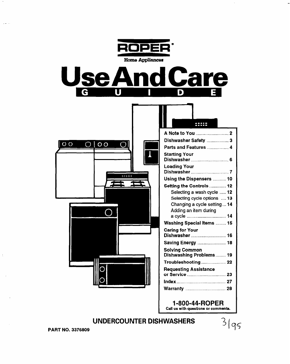 Whirlpool 3376809 User Manual | 25 pages