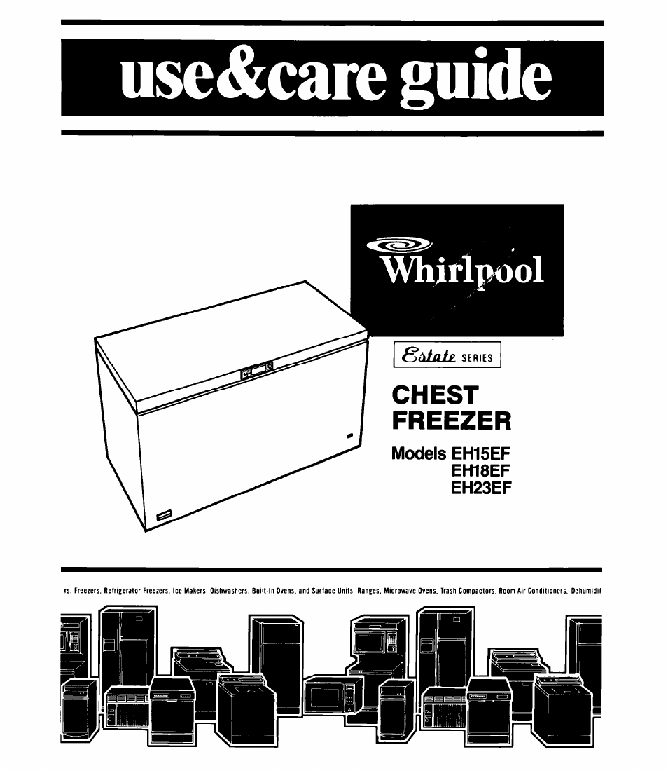 Whirlpool EHl5EF User Manual | 12 pages