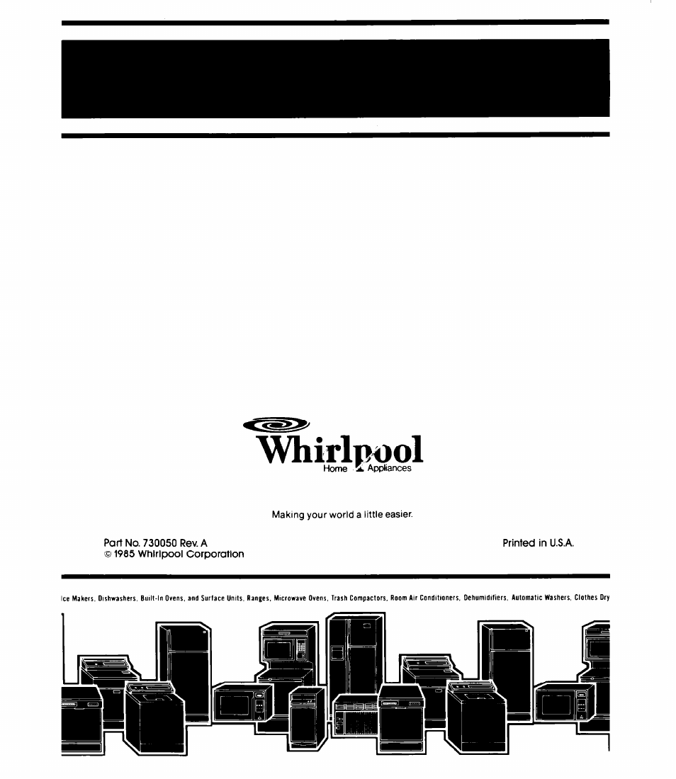 Whirlpool EHl5EF User Manual | Page 12 / 12