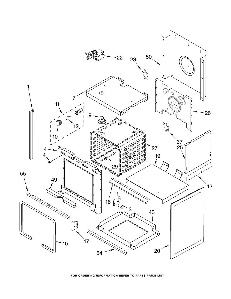 Oven, Oven parts | Whirlpool GY396LXPB00 User Manual | Page 3 / 9