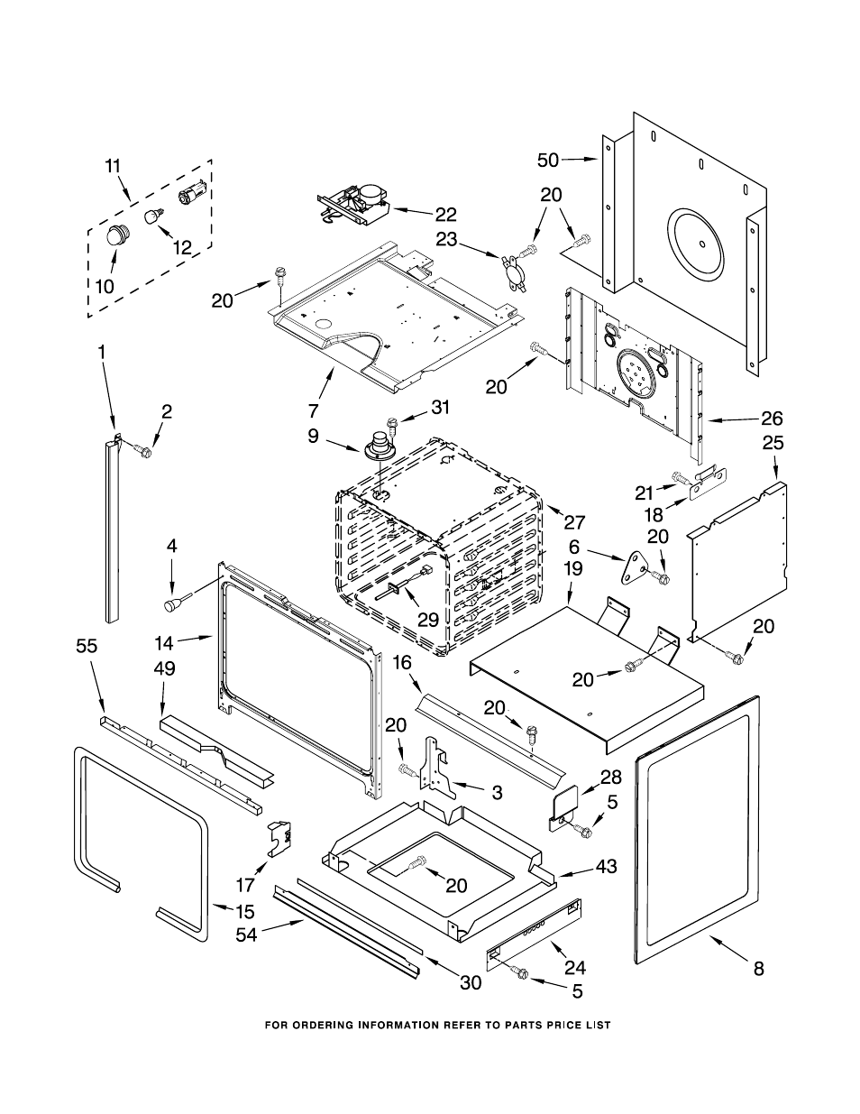 Oven, Oven parts | Whirlpool GY398LXPB02 User Manual | Page 3 / 9