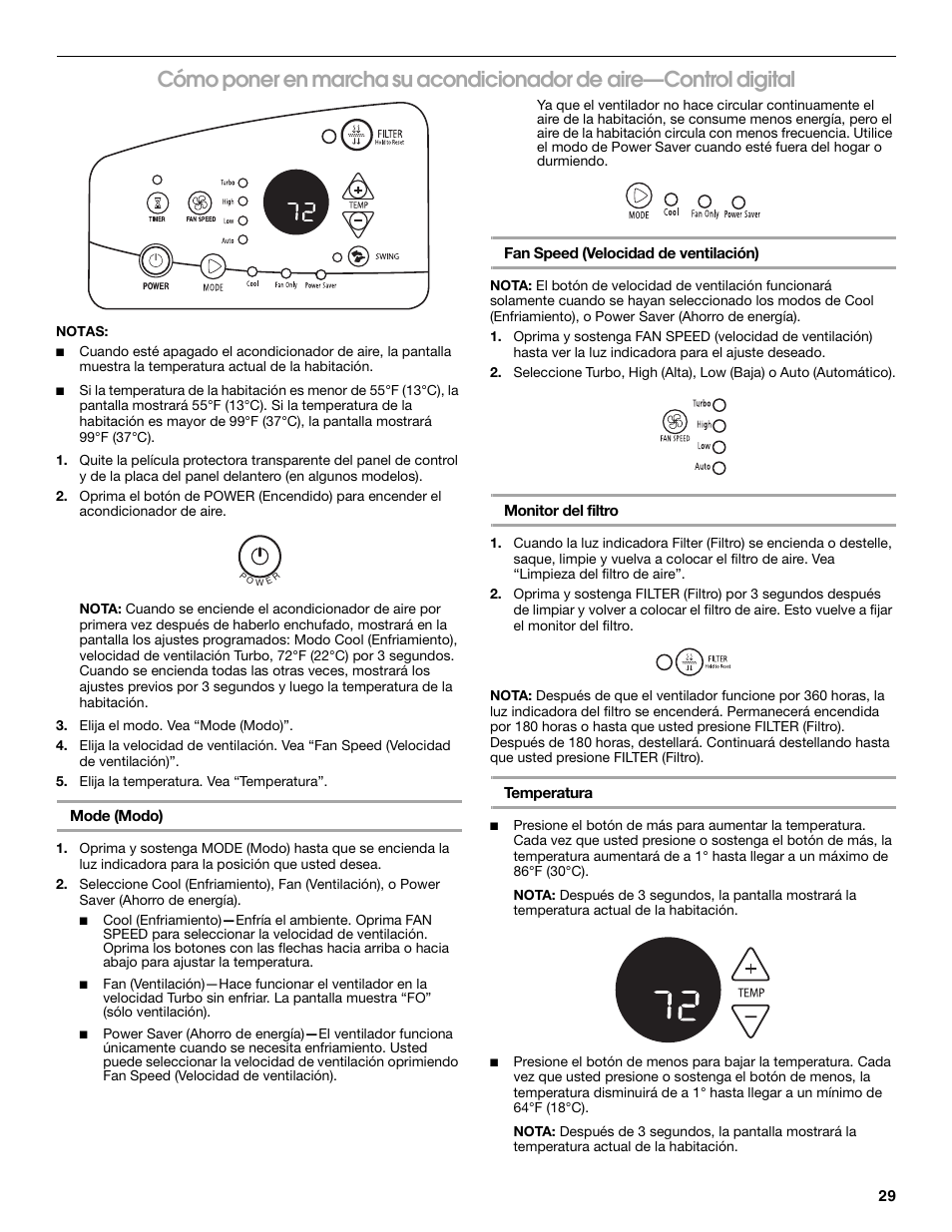 Whirlpool ACE184PT0 User Manual | Page 29 / 36