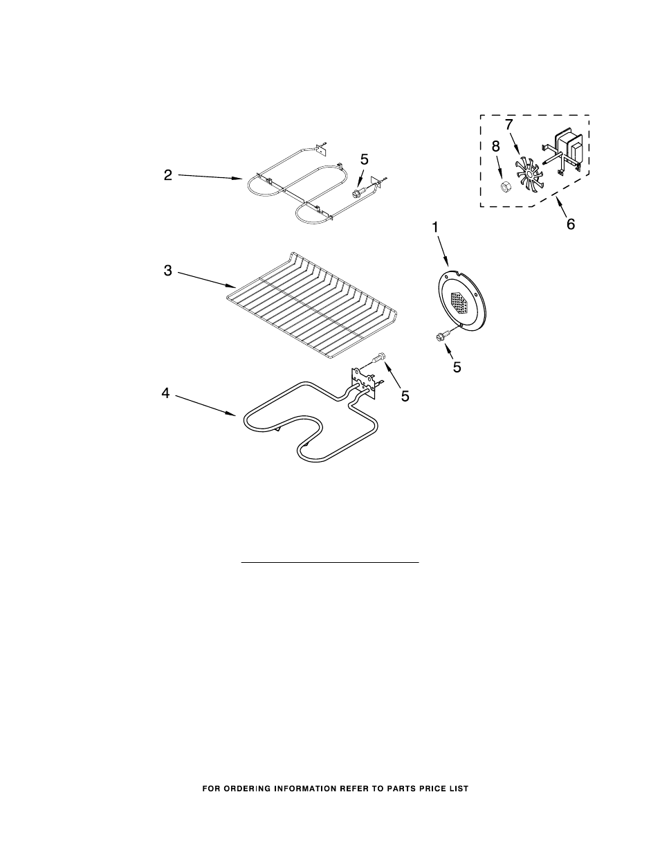 Internal oven, Internal oven parts | Whirlpool GBD307PRY03 User Manual | Page 6 / 9