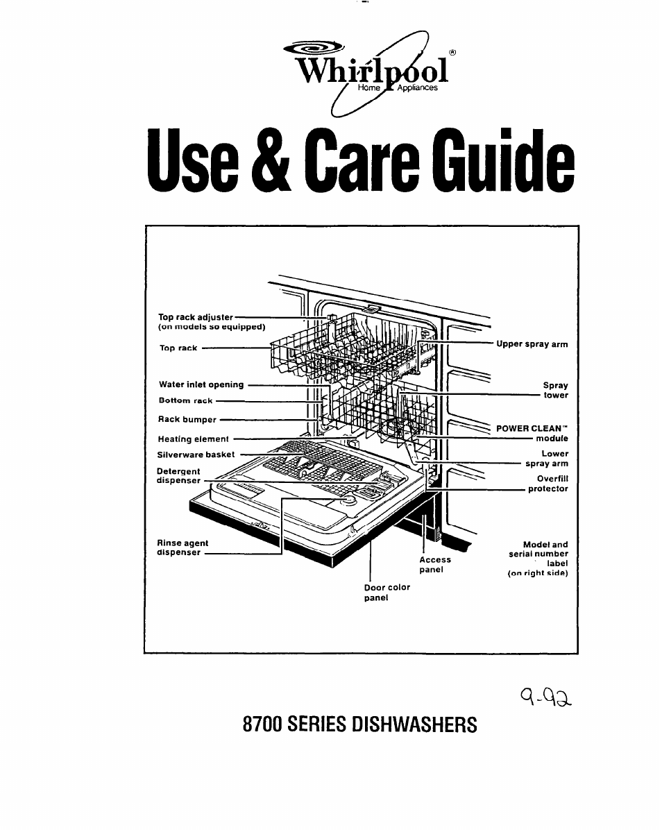 Whirlpool 8700 User Manual | 24 pages