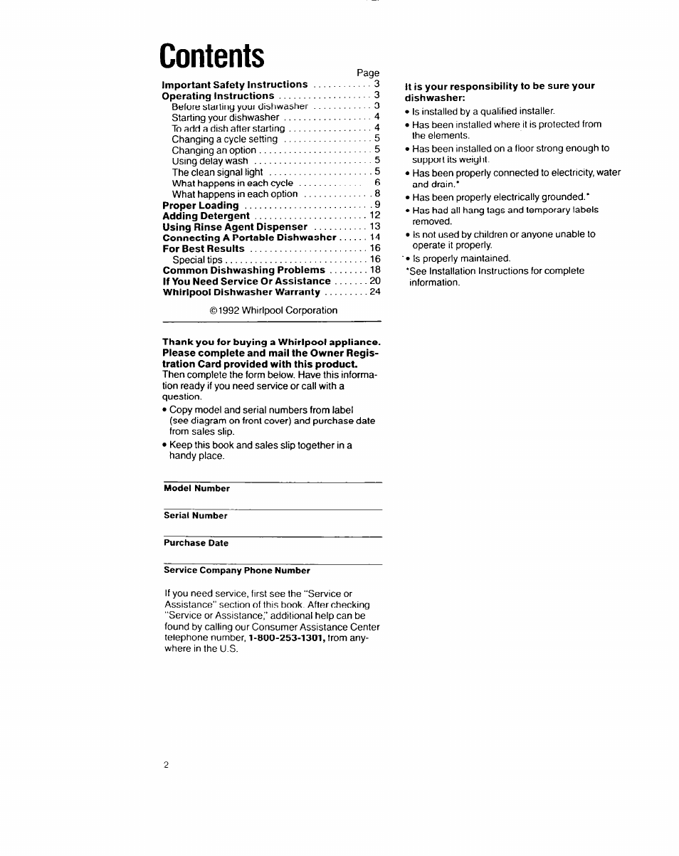 Whirlpool 8700 User Manual | Page 2 / 24