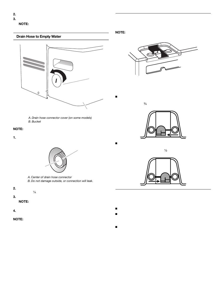 Water level float and automatic shutoff, Normal sounds | Whirlpool 1187984 User Manual | Page 6 / 16