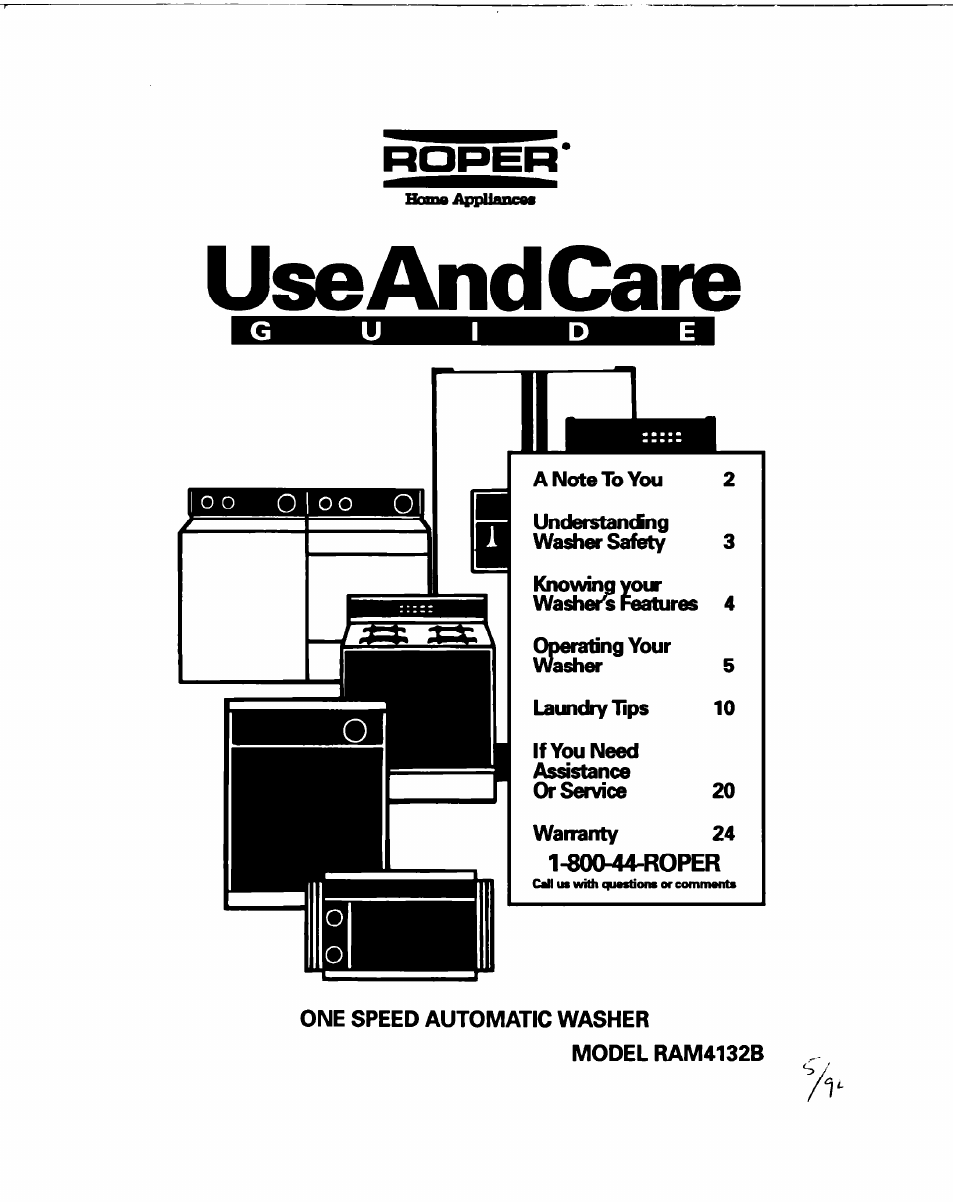Whirlpool RAM4132B User Manual | 22 pages