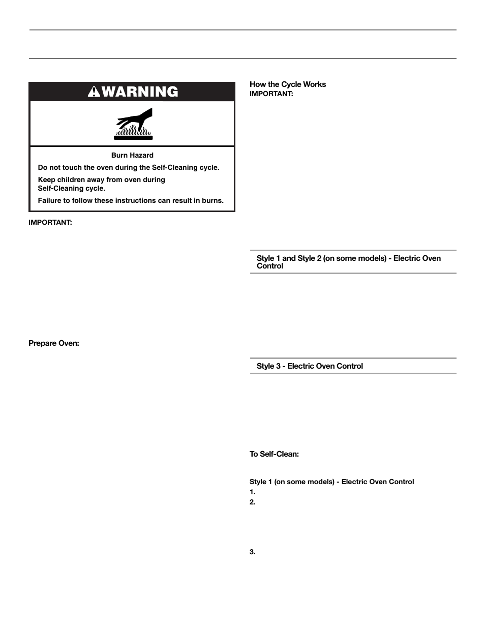 Range care, Warning, Self-cleaning cycle (on some models) | Whirlpool 9763003 User Manual | Page 17 / 24