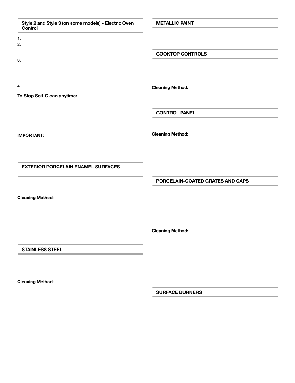 General cleaning | Whirlpool 9763003 User Manual | Page 18 / 24
