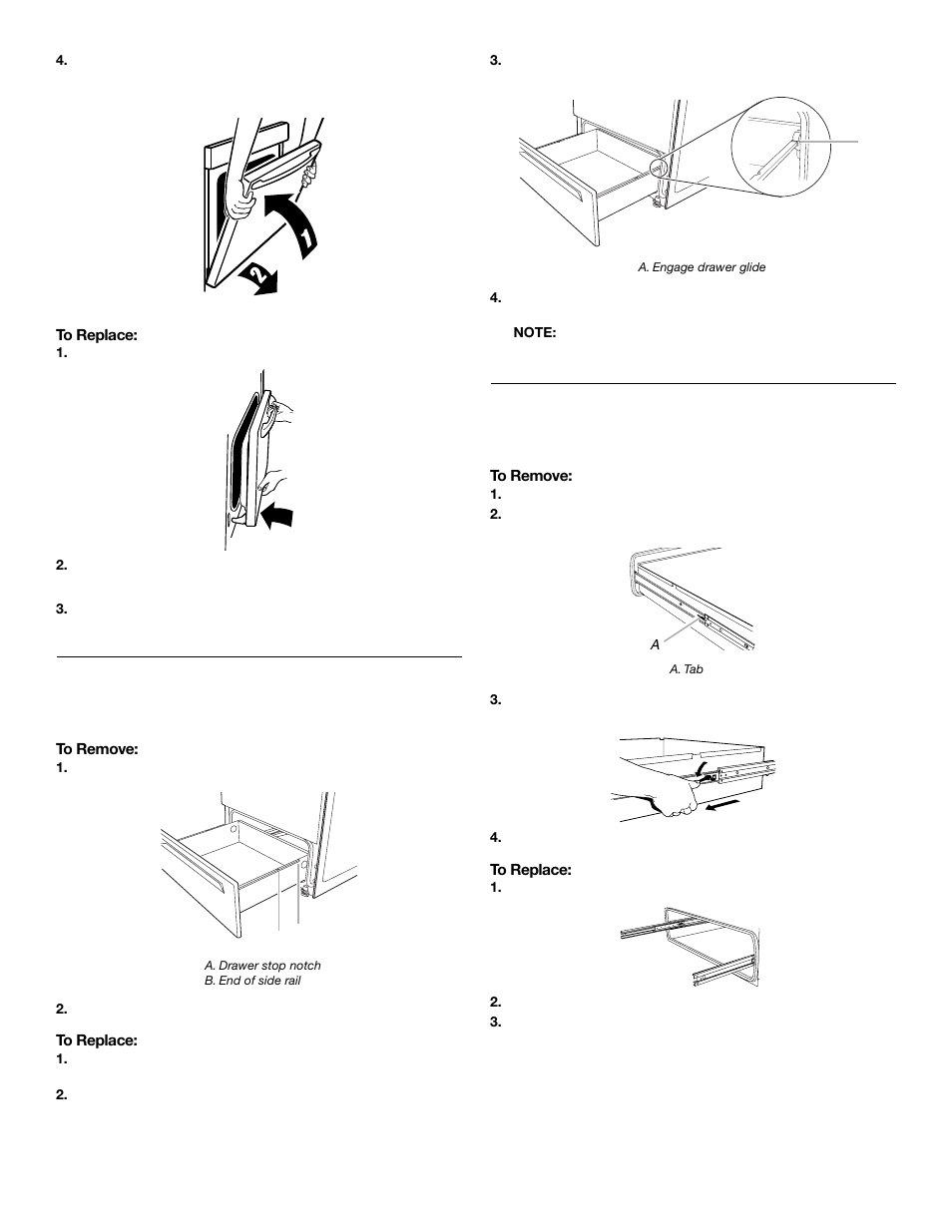 Storage drawer, Warming drawer | Whirlpool 9763003 User Manual | Page 20 / 24