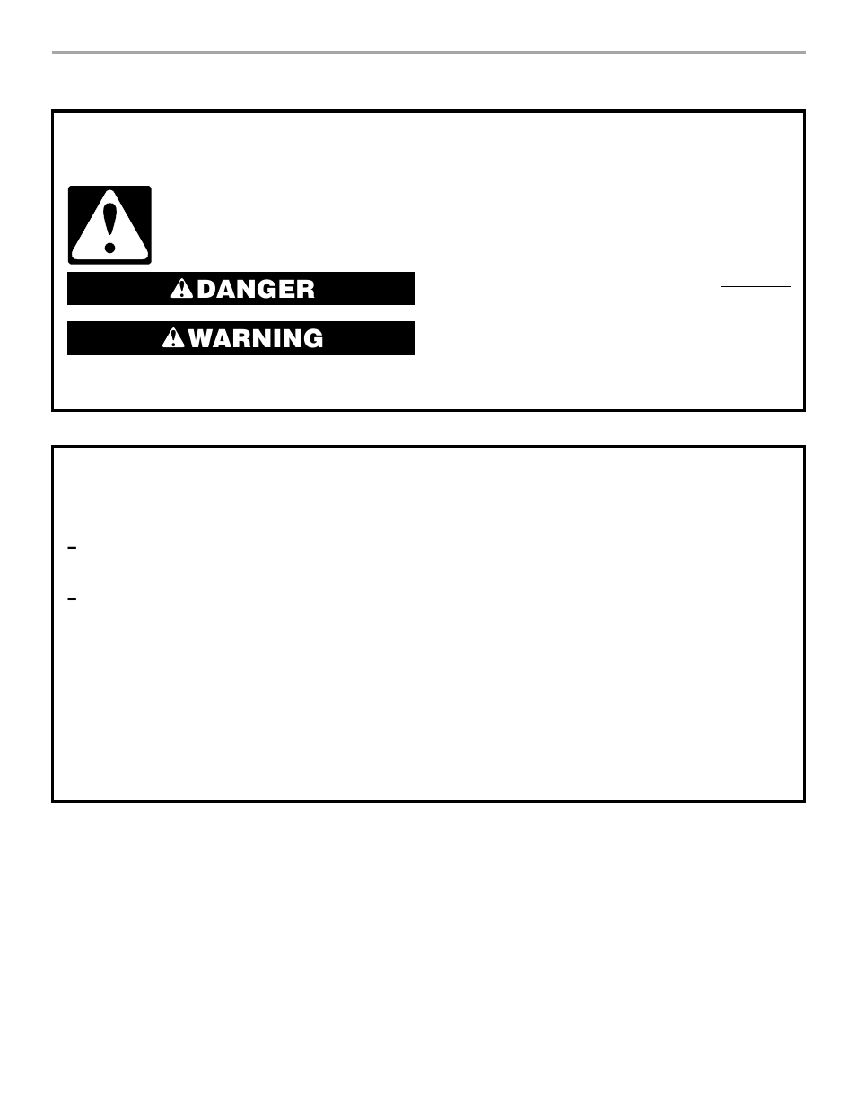 Range safety, Danger warning | Whirlpool 9763003 User Manual | Page 3 / 24