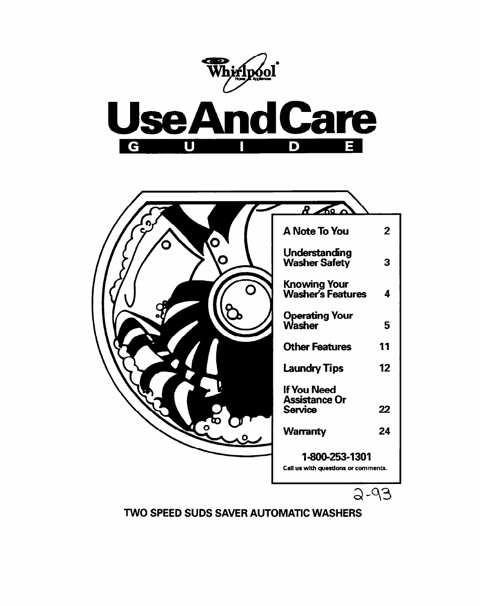 Whirlpool LSS7233AN0 User Manual | 24 pages