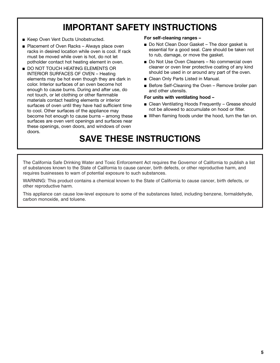 Whirlpool F378LXK User Manual | Page 5 / 20