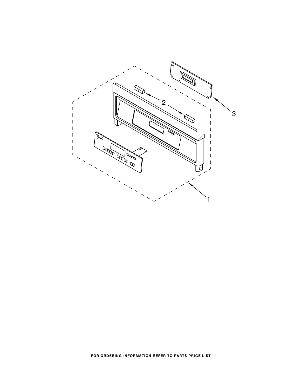 Illus. part, No. no. description, Control panel parts | Whirlpool RS696PXGB7 User Manual | Page 5 / 9