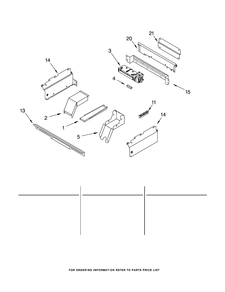 Illus. part, No. no. description, Top venting parts | Whirlpool RS696PXGB7 User Manual | Page 7 / 9