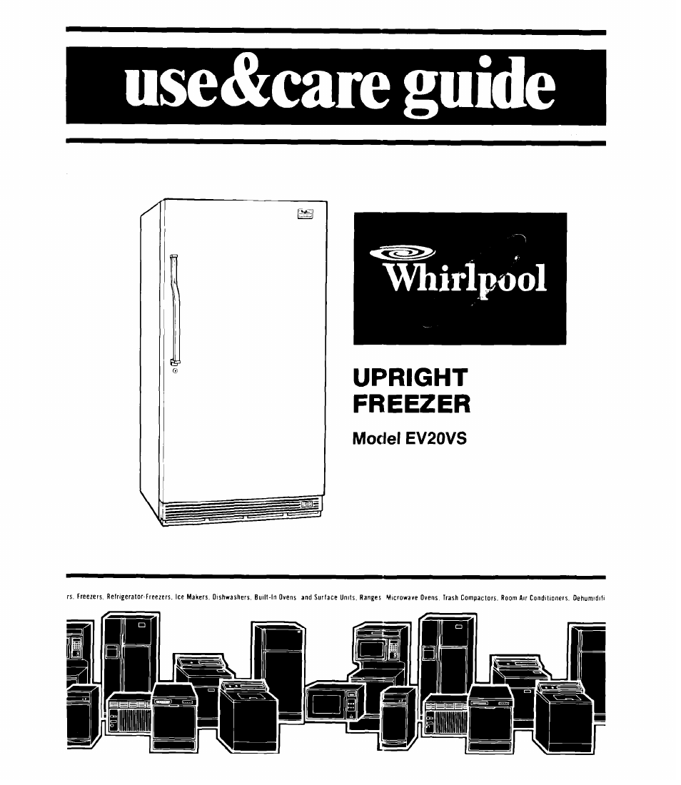 Whirlpool EV20VS User Manual | 12 pages